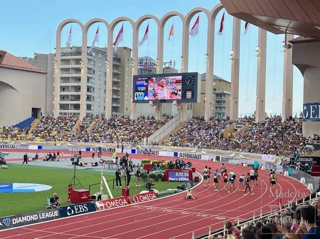 El estadio de Mónaco con motivo del meeting Herculis / Diamond League