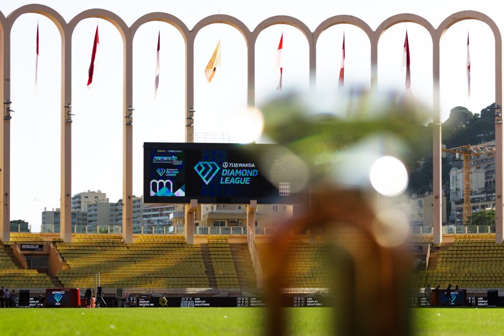 El estadio de Mónaco con motivo del meeting Herculis / Diamond League